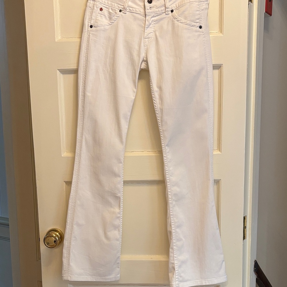 Hudson Women's White Jeans‎ Boot-cut low rise